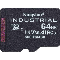 Kingston Technology Industrial 64 GB MicroSDXC UHS-I Class 10
