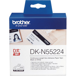 Brother Endlos-Etiketten Papier NICHT KLEBEND, weiss