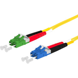 Metz Connect OpDAT patch cord, LC-D/LC-D APC OS2, 3 m