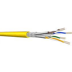 Draka Holding DRAKA UC2000/UCFUTURE COMPACT22 Cat.8.2 S/FTP H AWG 22 gelb, 1000 m