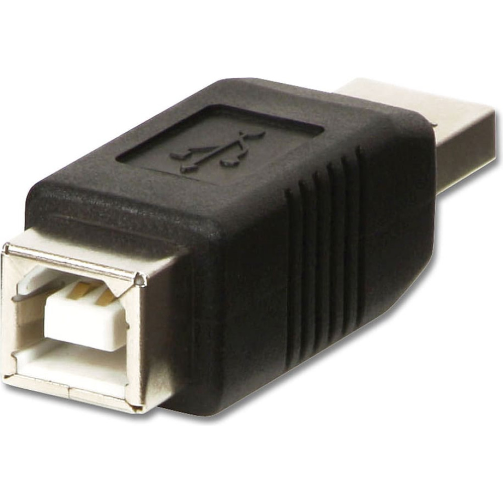 Lindy USB Adapter, USB A Male to B Female