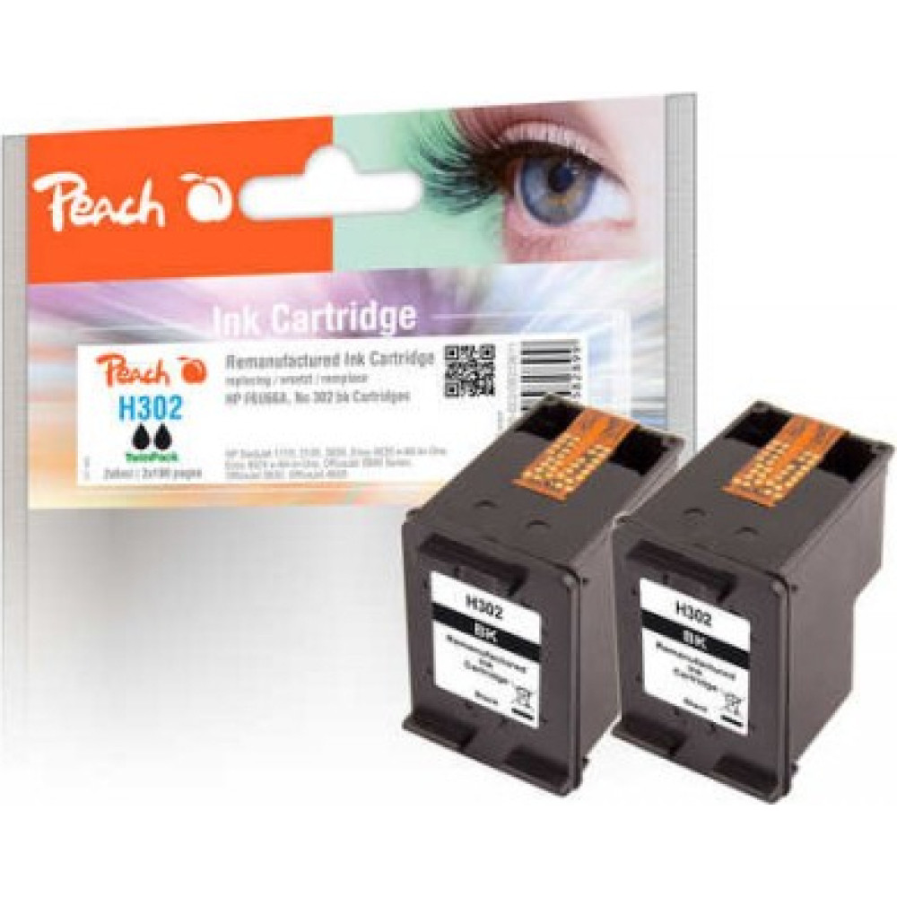 Peach 319611 tintes kārtridžs 2 pcs Saderība Standarta produktivitāte Melns