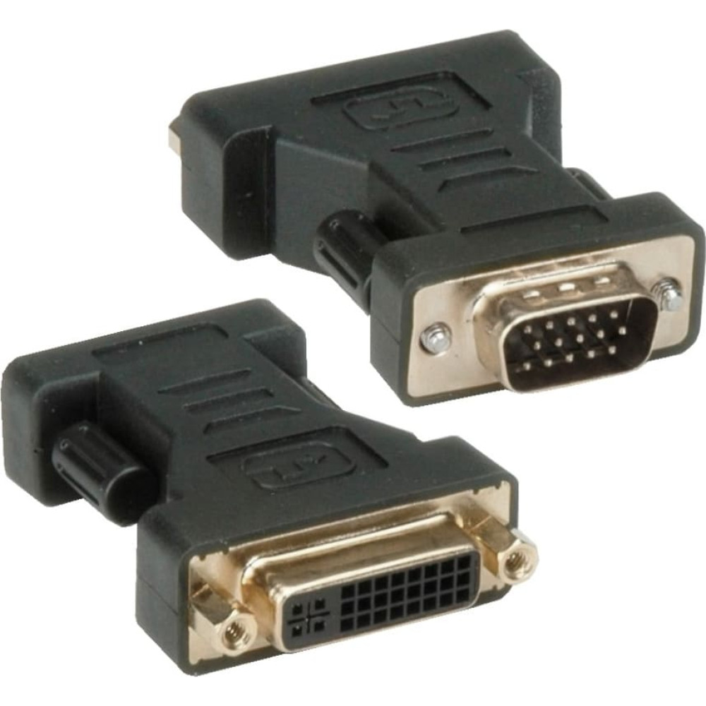 Techly DVI - VGA F/M DVI-I Melns