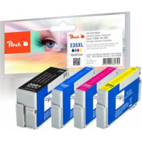 Peach PI200-637 tintes kārtridžs 4 pcs Melns, Tirkīzzils, Fuksīns, Dzeltens
