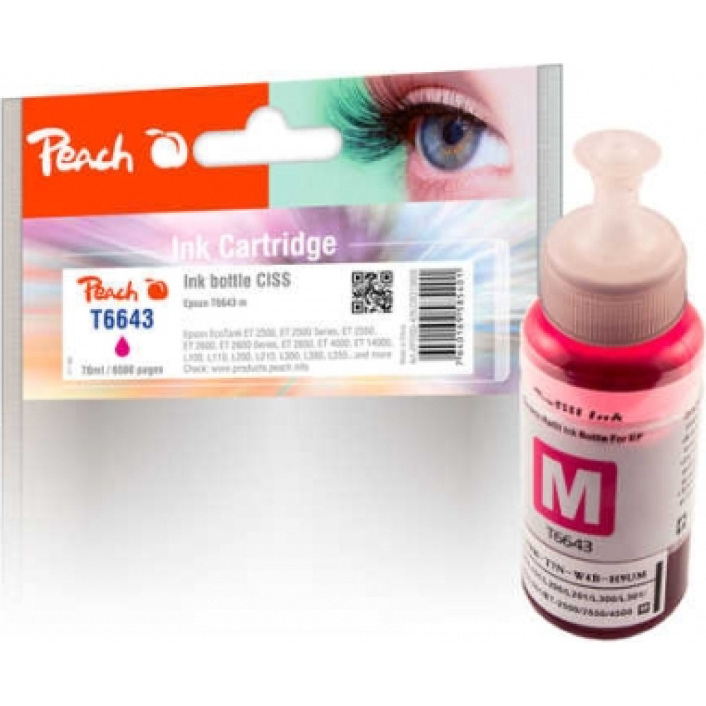 Peach PI200-426 tintes kārtridžs 1 pcs Saderība Standarta produktivitāte Fuksīns