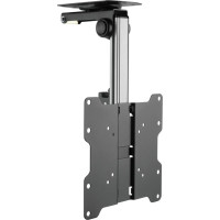 Techly ICA-CPLB 222 televizora stiprinājums 94 cm (37") Melns, Sudrabs