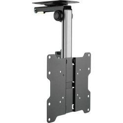 Techly ICA-CPLB 222 televizora stiprinājums 94 cm (37") Melns, Sudrabs