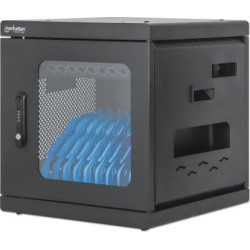 Manhattan 180924 portatīvo ierīču vadības ratiņi un skapis Portatīvo ierīču pārvaldības skapis Melns