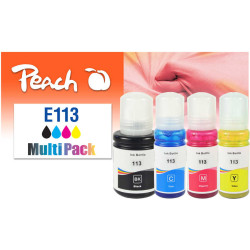 Peach 321322 tintes kārtridžs 4 pcs Saderība Standarta produktivitāte Melns, Tirkīzzils, Fuksīns, Dzeltens
