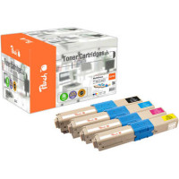 Peach 112100 tonera kārtridžs 4 pcs Saderība Melns, Tirkīzzils, Fuksīns, Dzeltens