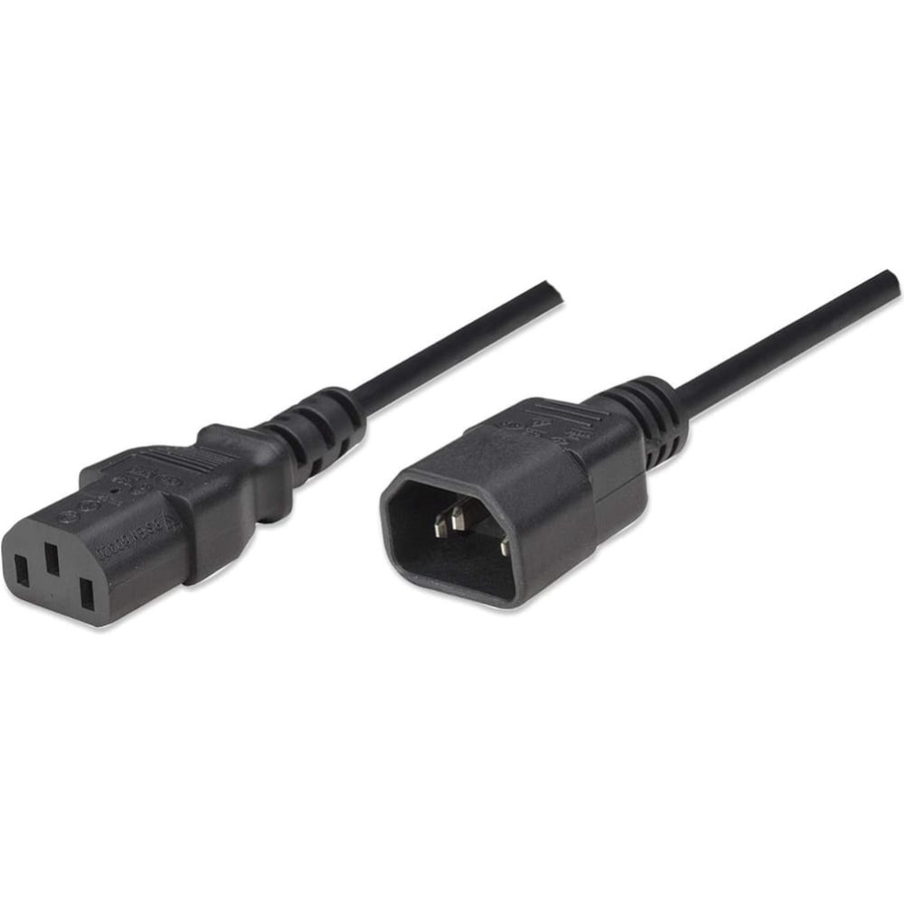 Manhattan 301152 elektrības kabelis Melns 1,8 m C13 uzmava C14 uzmava