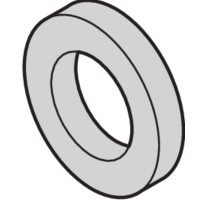 Schroff Washer, 2.7 x 5 x 1, Plastic PA, 100 pieces