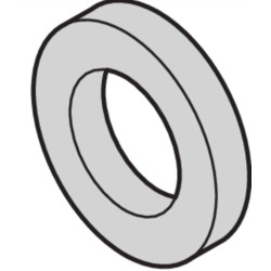 Schroff Washer, 2.7 x 5 x 1, Plastic PA, 100 pieces