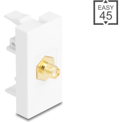 Delock Easy 45 Module SMA female to SMA female white