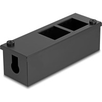Delock Easy 45 Module Holder for table or wall mounting - 4 ports (22.5 x 45 mm) or 2 ports (45 x 45 mm), metal, black