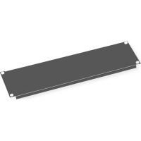 Value 19" Blank Panel, 4U, Metal, black
