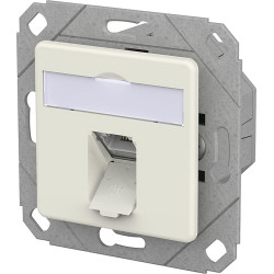 Metz Connect E-DAT C6A IDC Dose, 1 Port, UPk, reinweiß