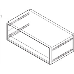 Schroff RatiopacPRO EMC Shielding Kit, Side Panel to Cover Plate, 435 mm