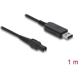 Delock USB Charging Cable 15 V for Electric Shavers compatible with Philips OneBlade Pro 360 HQ7 HQ8 HQ9 series - shaver charger replacement cable 1 m