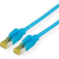 Secomp KERPEN Patchkabel Cat.6A (Class EA) S/F, MegaLine F6-90, HiRose TM31, LS0H, blau, 7 m