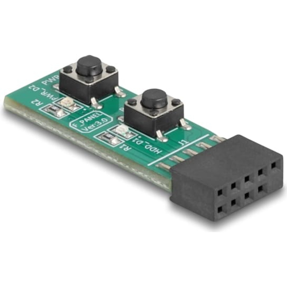 Delock Switch with Reset Button and Power On/Off Button for PC Motherboard