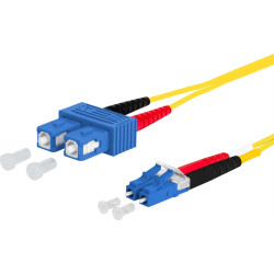 Metz Connect OpDAT patch cord, SC-D/LC-D OS2, 15 m