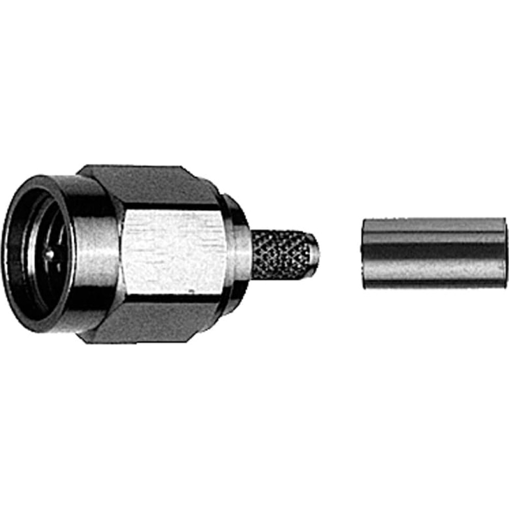 Teleg&auml;rtner Karl G&auml;rtner  TELEG&Auml;RTNER SMA-Crimpstecker f&uuml;r RG-58C/U, vergoldet L&ouml;t-/Crimpanschluss