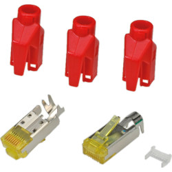 Hirose Electric HiRose TM31 Stecker geschirmt, T&uuml;lle rot, 50 St&uuml;ck