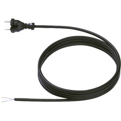 Bachmann neoprene cable 2x1.5 2m black, H07RN-F 24G/AEH