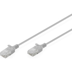 Digitus CAT 6 U-UTP Slim patch cable, 1 m, gray