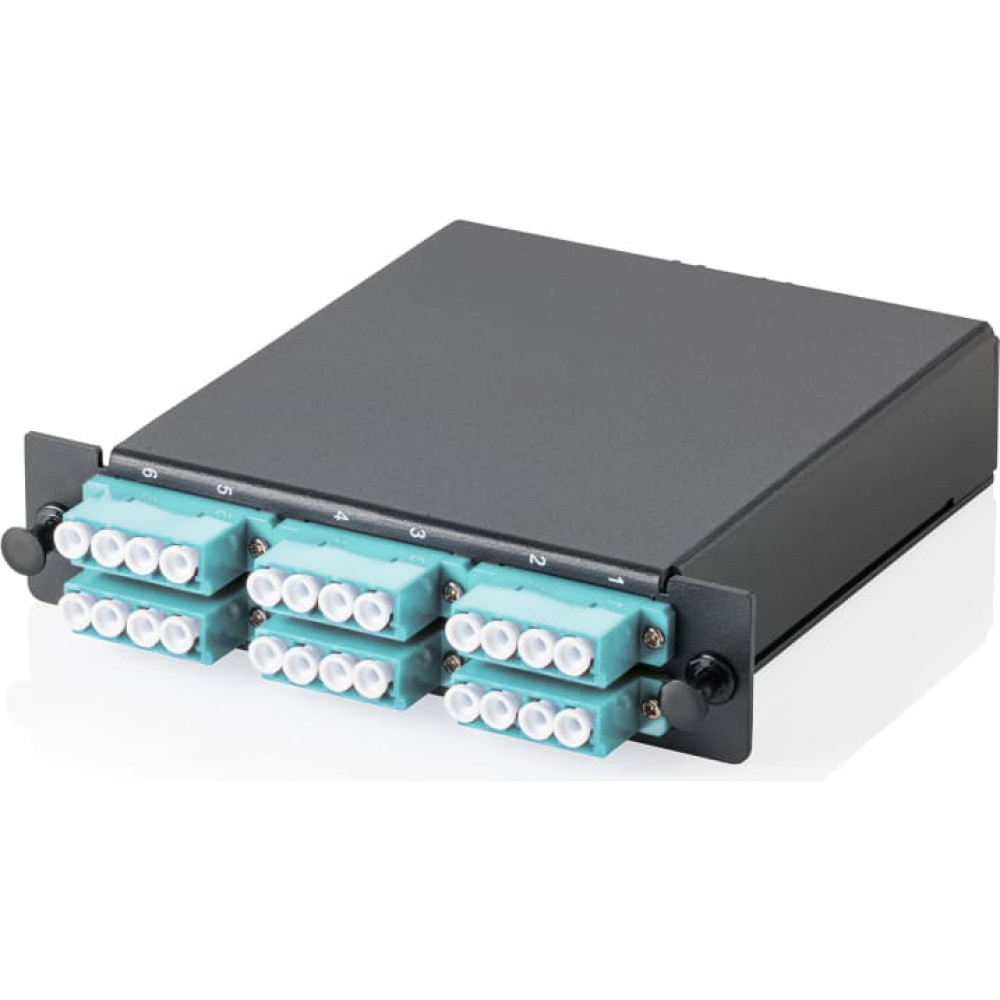 Digitus MPO cassette, multimode OM3, LC/Quad, LC to MPO, for 3 cassette fields