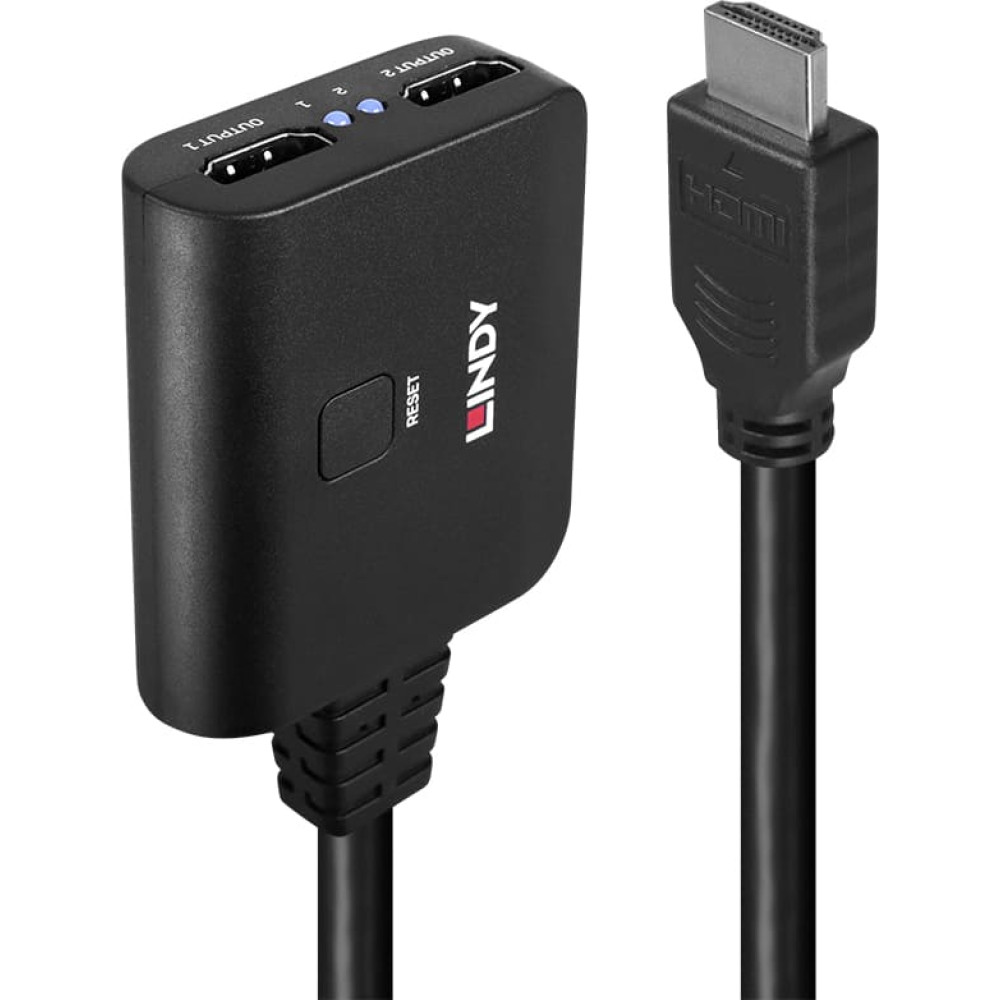 Lindy 2 Port HDMI 4K60 Splitter Cable