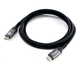 Equip 128380 USB kabelis USB4 Gen 3x2 0,5 m USB C Melns