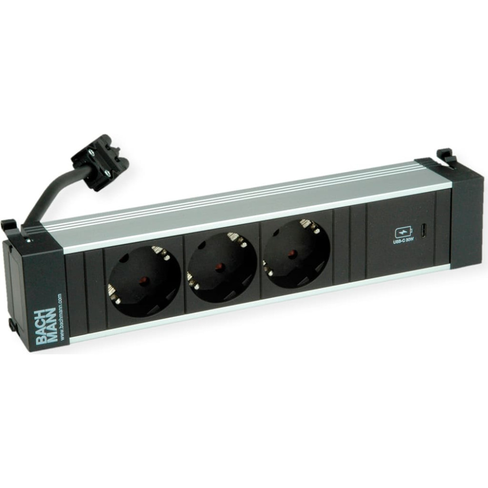 Bachmann POWER FRAME M 3xCEE7/3, 1xUSB C 30W 0.2m GST18