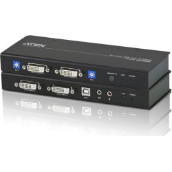 Aten CE604 KVM Ext.2xDVI,Audio,USB,RS232