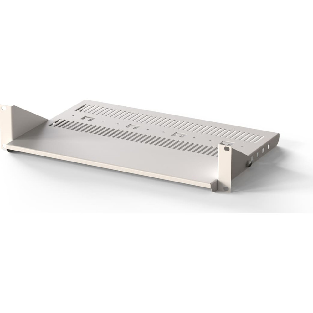 Schroff 19" Equipment Shelf, Depth-Adjustable, 430W 400D, RAL 7035