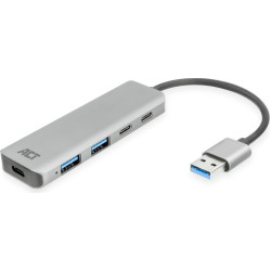 ACT USB-A 5G 2XUSB-C, 2XUSB-A, HUB