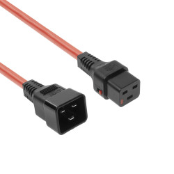 ACT POWERCORD C19 LOCK-C20 RD 3.0M