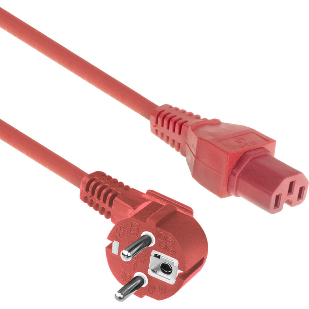 ACT POWERCORD CEE 7/7-C15 RD 1.00M