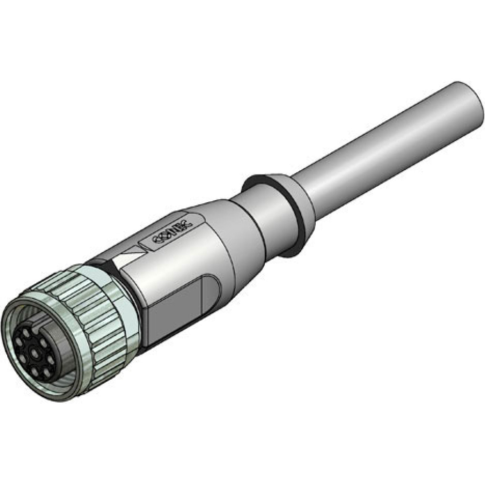 Conec M12 8PF AX - OE PVC    3.00M