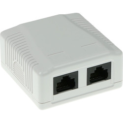 ACT WALL MOUNTBOX C5E 2 PRT UNSH