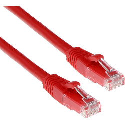 ACT CAT6 U/UTP SNAGLESS RD   0.25M