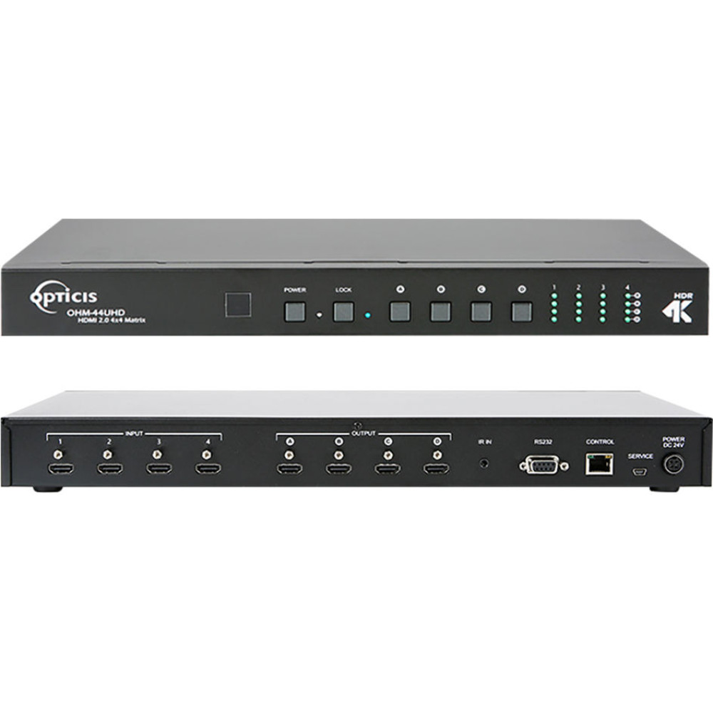 Opticis HDMI 2.0 4 X 4 MATRIX ROUTER