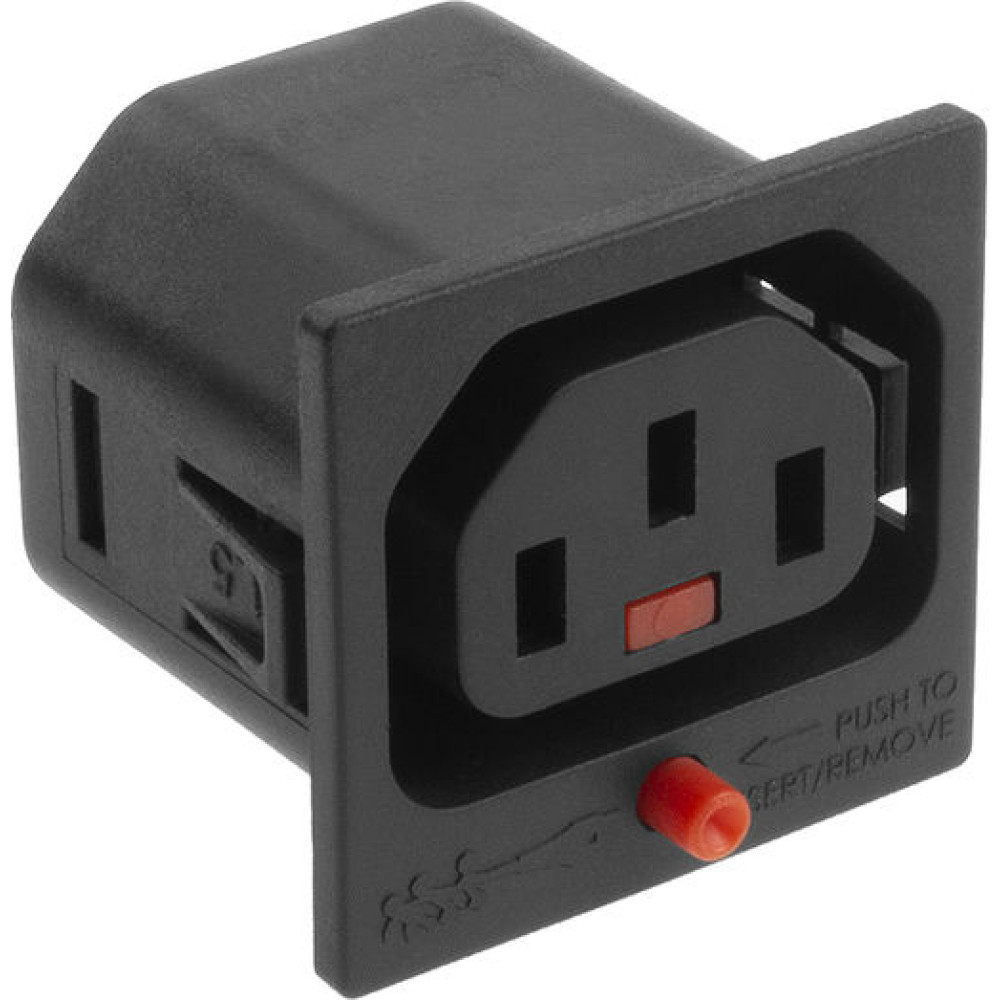 ACT C13 LOCK SOCKET BLACK