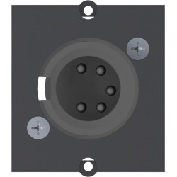 Bachmann frame XLR 5-pin socket , Screw connection 5-pole