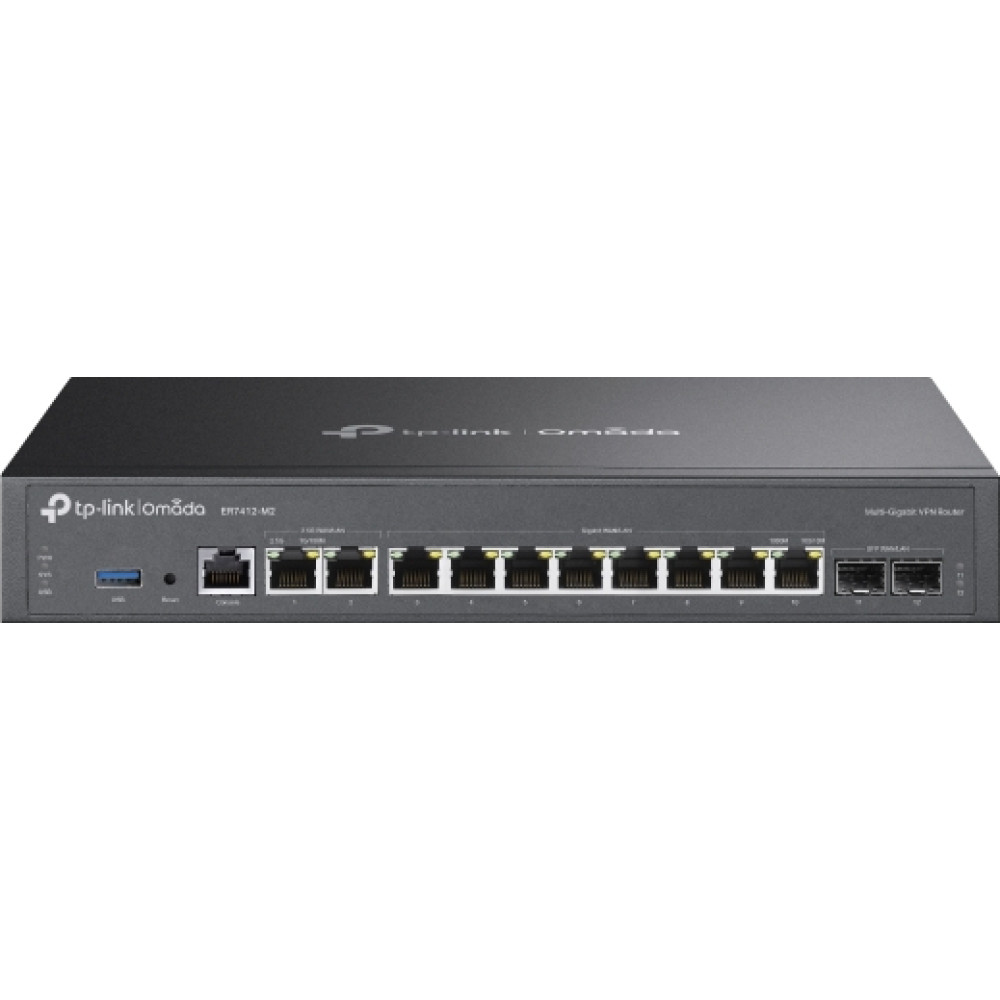 Tp-Link Technologies TP-Link ER7412-M2 wired router 2.5 Gigabit Ethernet, Gigabit Ethernet Black