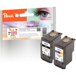 Peach 321035 tintes kārtridžs 2 pcs Saderība Augsta (XL) produktivitāte Melns, Tirkīzzils, Fuksīns, Dzeltens