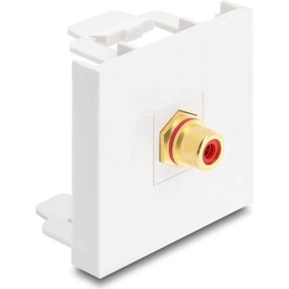 Delock Easy 45 Module RCA female to RCA female gold plated red / white