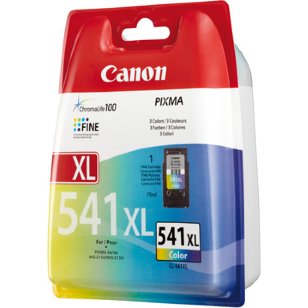 Canon CL-541XL tintes kārtridžs 1 pcs Oriģināls Augsta (XL) produktivitāte Tirkīzzils, Fuksīns, Dzeltens
