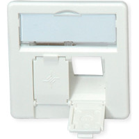 Telegärtner Karl Gärtner  Faceplate for Telecommunications Outlets, alpine white